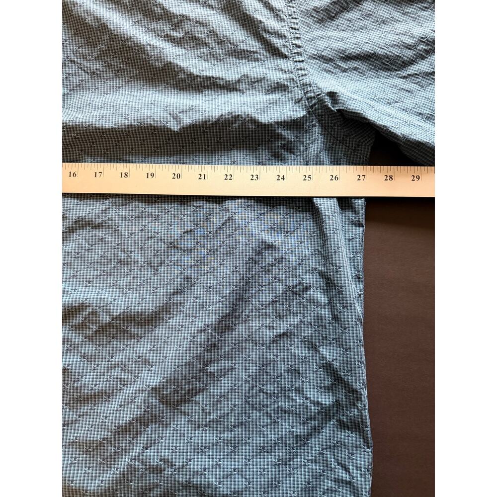 Panhandle Rough Stock Men’s XL Blue Green Western Button Front Shirt Long Sleeve - Picture 7 of 7